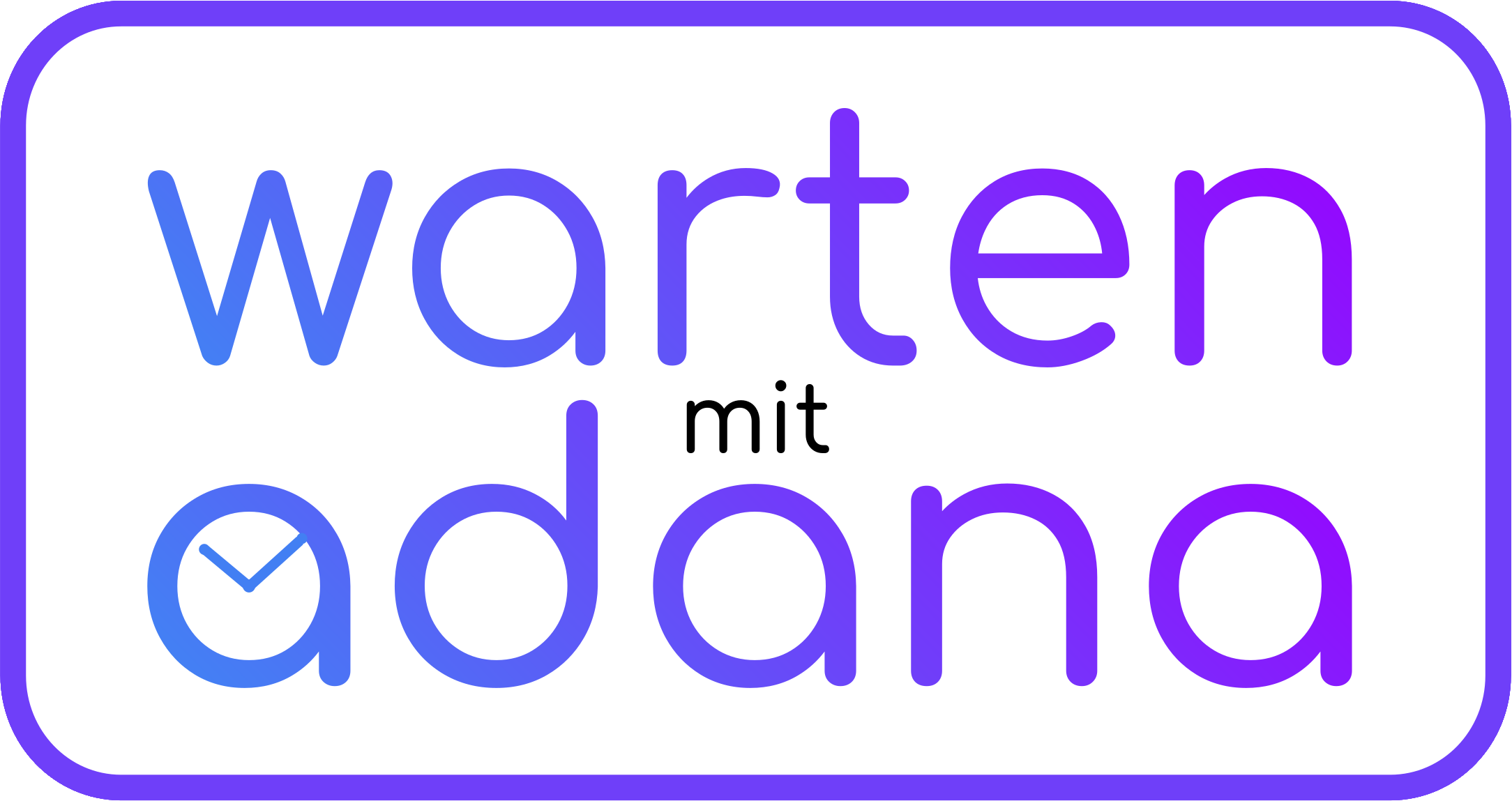 Logo von wartenmitadana - das namenlose Aufrufsystem für Arztpraxis, MVZ und Krankenhaus